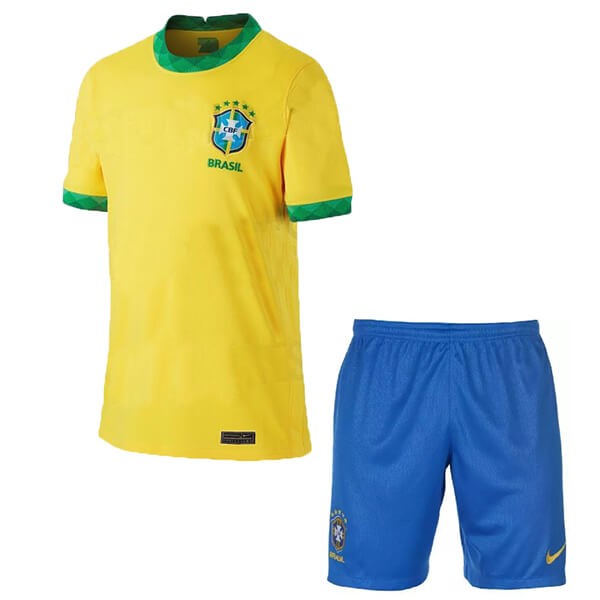 Replicas Camiseta Brasil 1ª Niños 2020 Amarillo